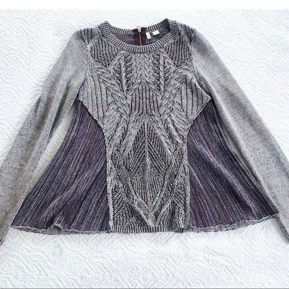 Moth for Anthropologie Anita Swing Sweater Purple - Picture 7 of 7
